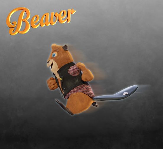Beaver in 3D