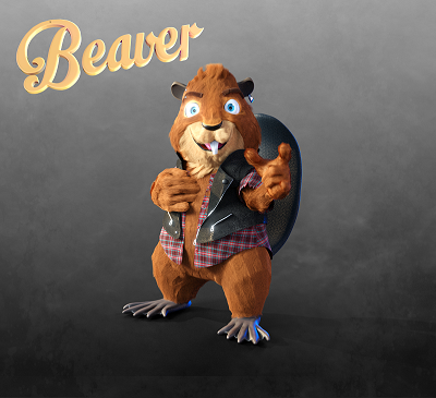 Beaver en 3D